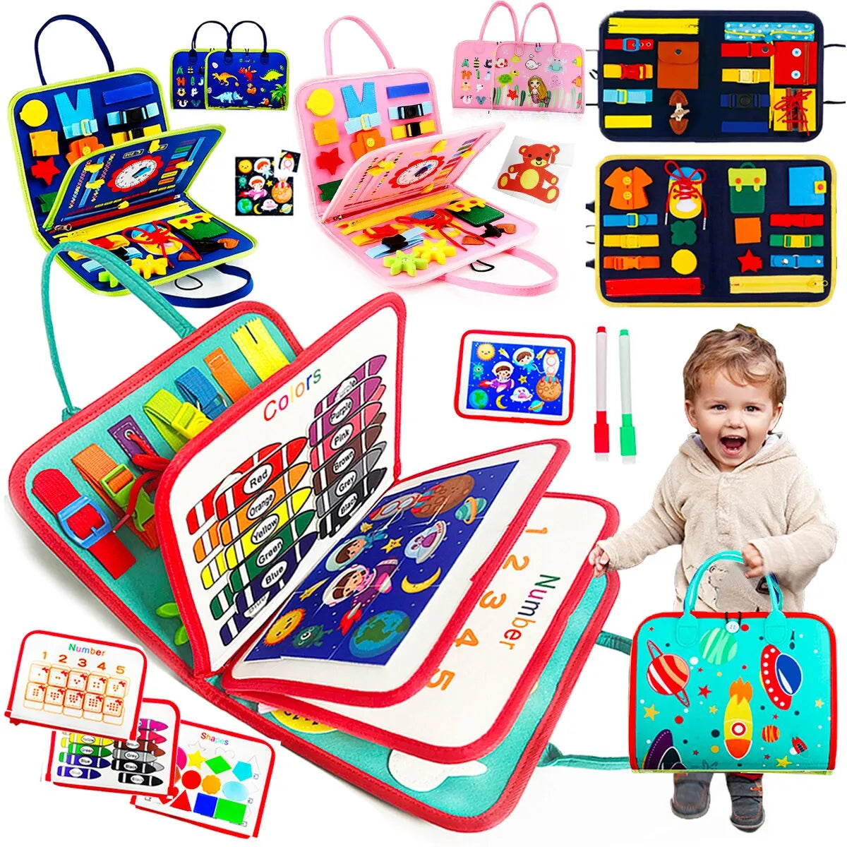 Preschool learning board for your toddler
