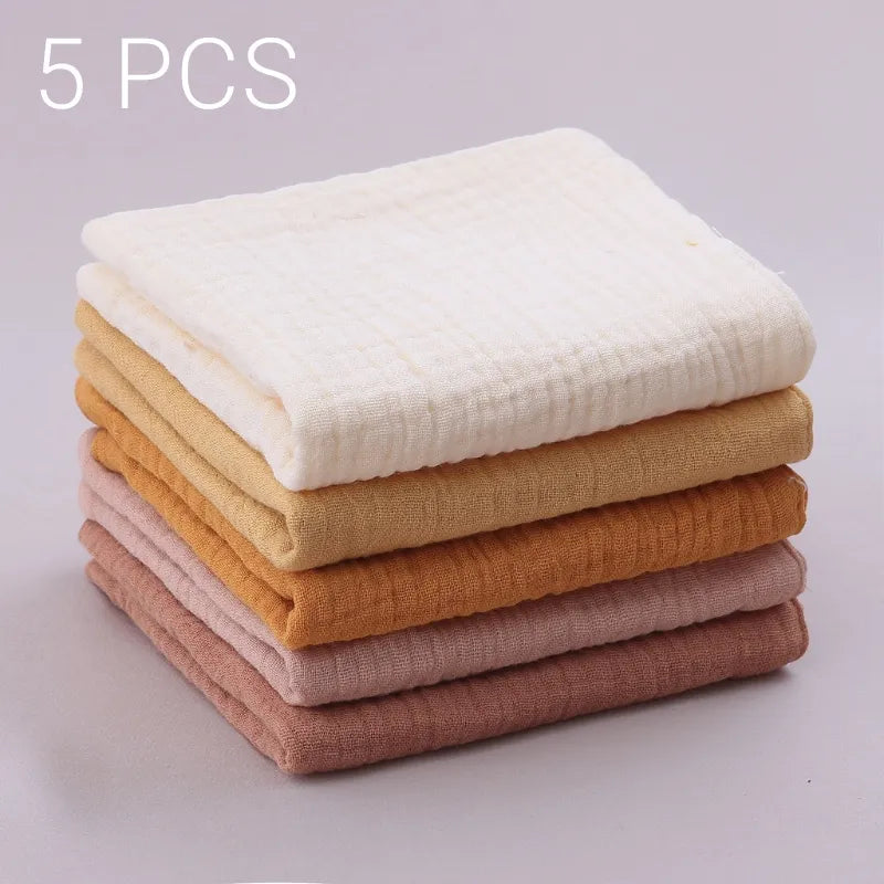 Baby bib face towel - 5pcs/set-made of cotton