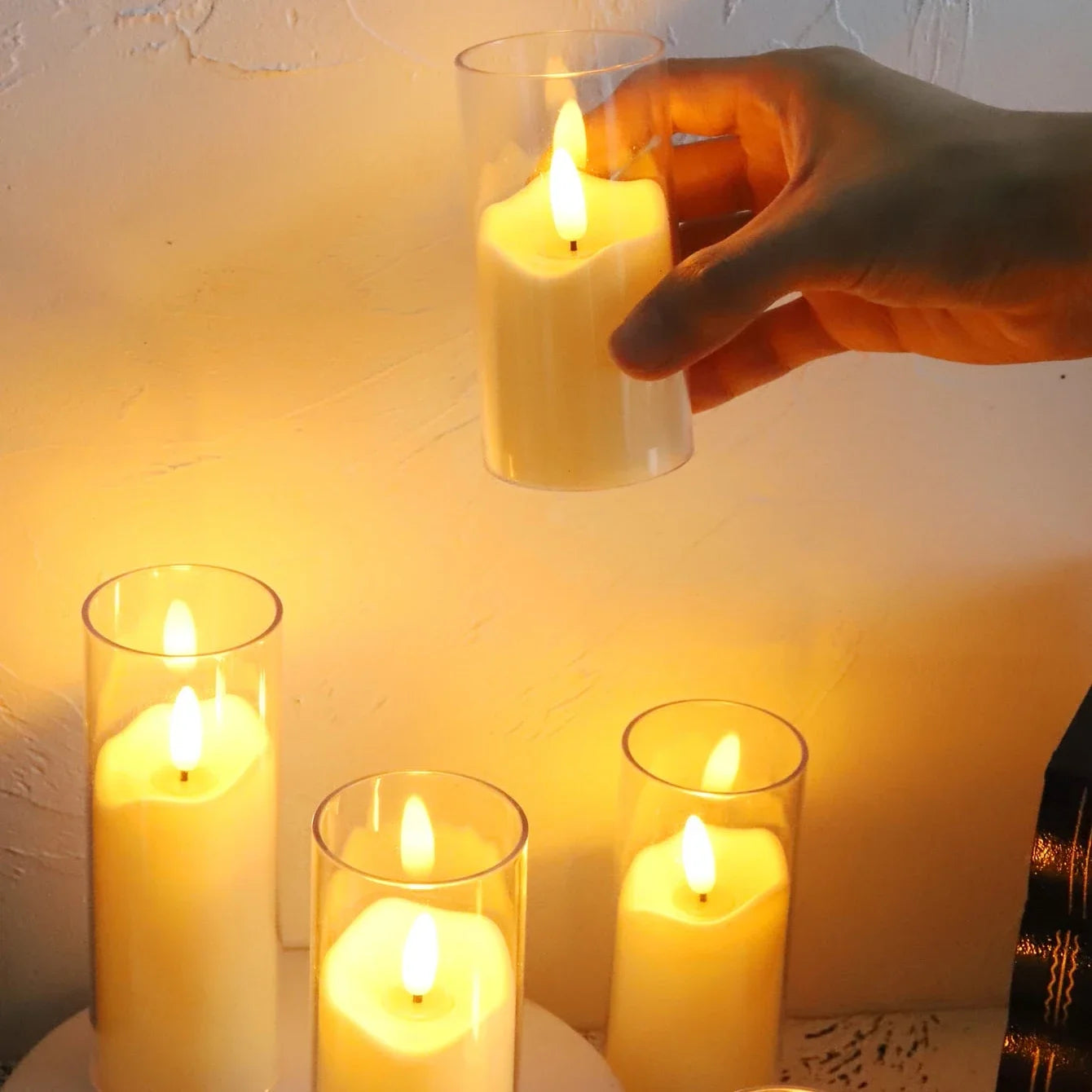 6Pcs flameless electric candles